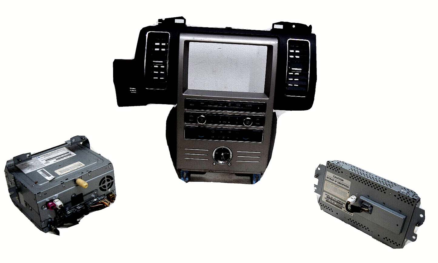 10 11 12 Ford Flex Navigation Radio Screen CD Player Control Panel Set Black Tan