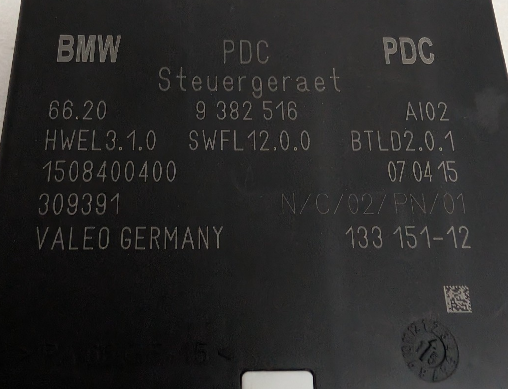 2014-2018 BMW X3 X5 X6 i3 Mini Park Distance Control PDC Assist Module 9382516