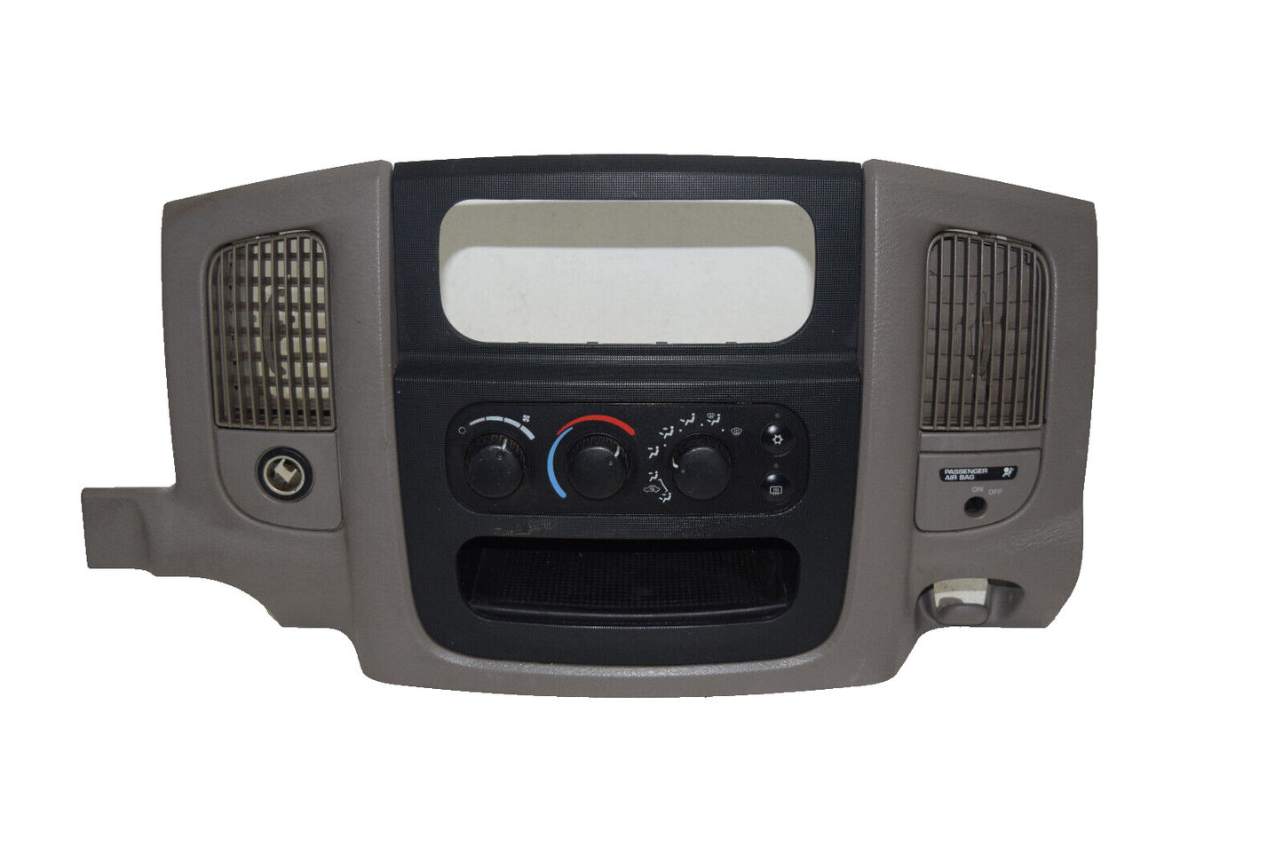 03 04 05 Dodge Ram 1500 2500 Radio Dash Bezel Climate Control Tan Black