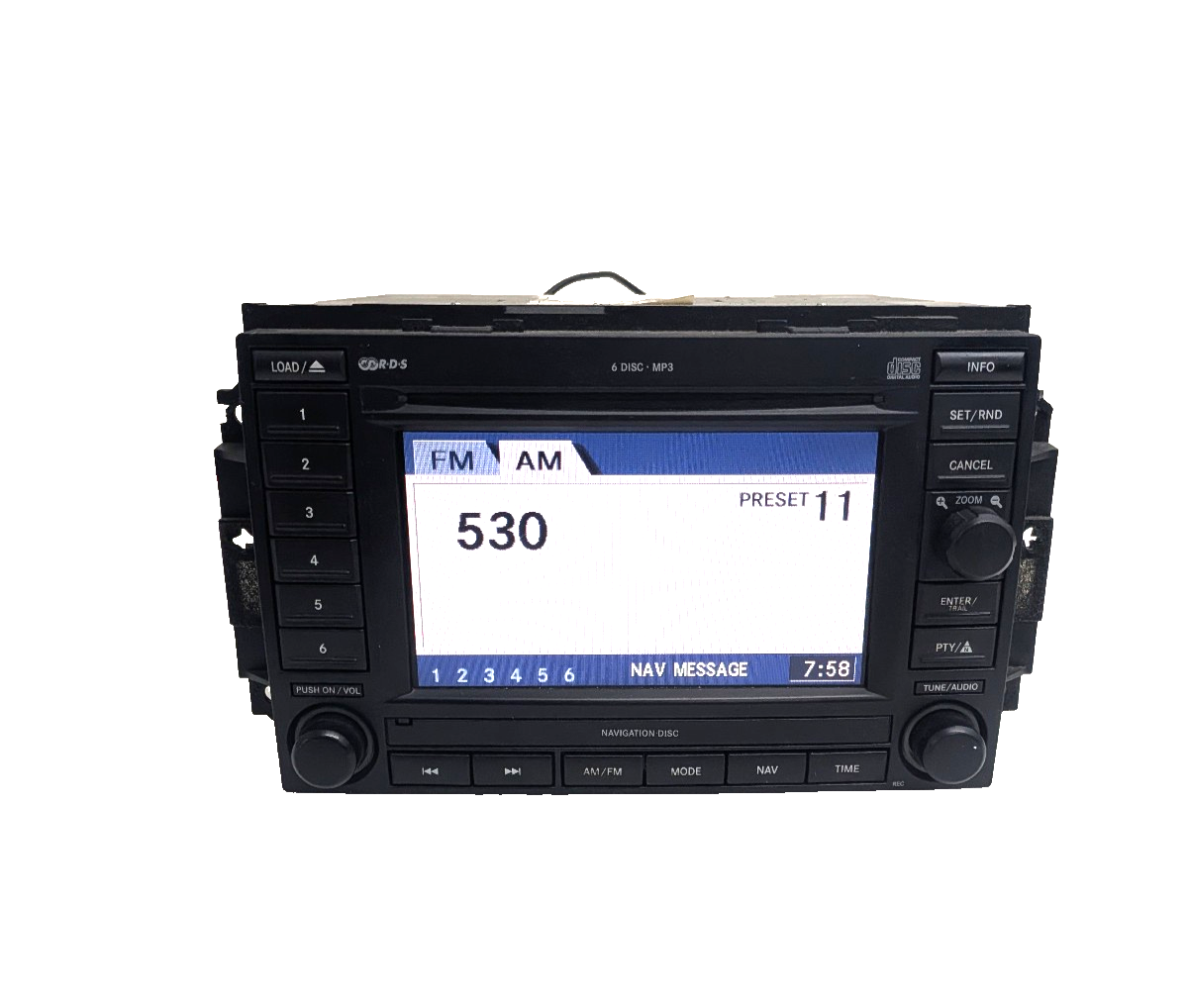 2005-2009 Jeep Chrysler Dodge REC Navigation Radio 6 CD Player OEM 05064184AE