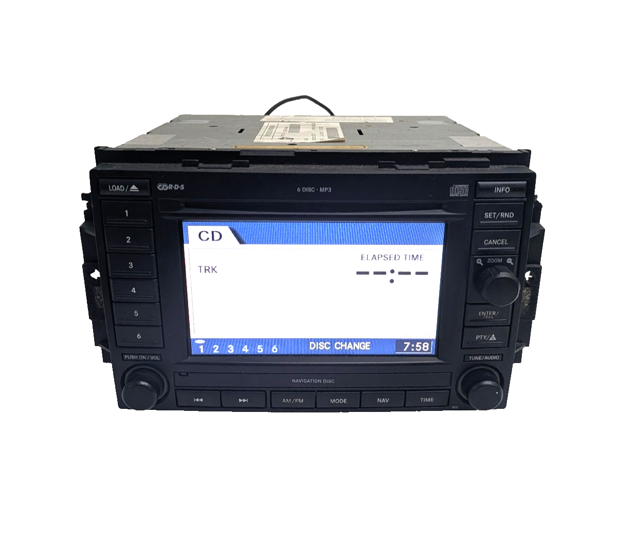 2005-2009 Jeep Chrysler Dodge REC Navigation Radio 6 CD Player OEM 05064184AE