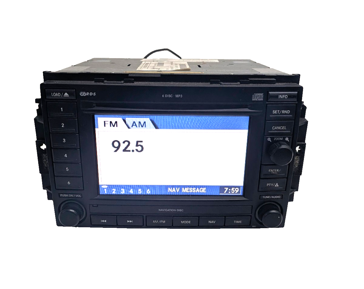 2005-2009 Jeep Chrysler Dodge REC Navigation Radio 6 CD Player OEM 05064184AE