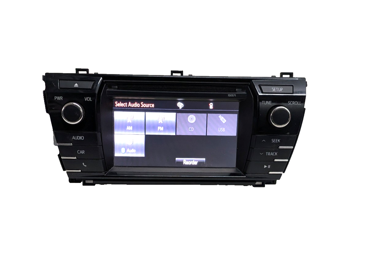 2015-2016 Toyota Corolla Radio Display Receiver AM FM CD 100571 86140-02470 OEM