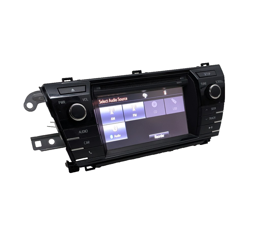 2015-2016 Toyota Corolla Radio Display Receiver AM FM CD 100571 86140-02470 OEM