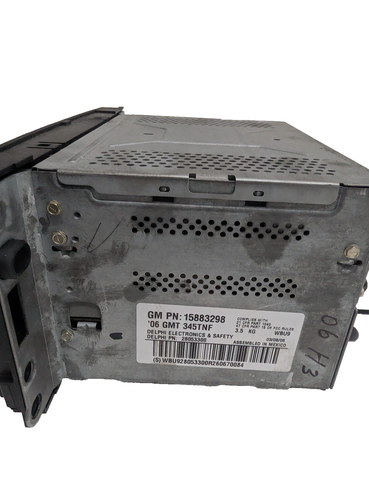 2006-2010 Hummer H3 H3T GPS Navigation AM/FM CD Radio Head Unit 15883298 OEM