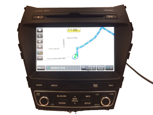 17 18 19  Hyundai Santa Fe  Navigation Bluelink HD Radio XM AM FM CD Player