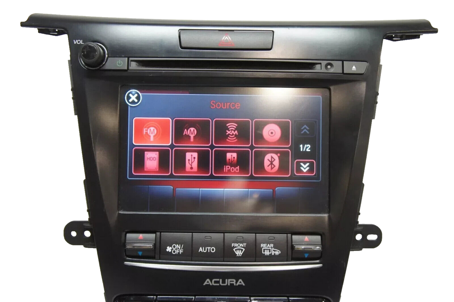 15 16 17 Acura TLX  Radio Navigation CD Player Climate Control 39540 TZ3 A130 M1