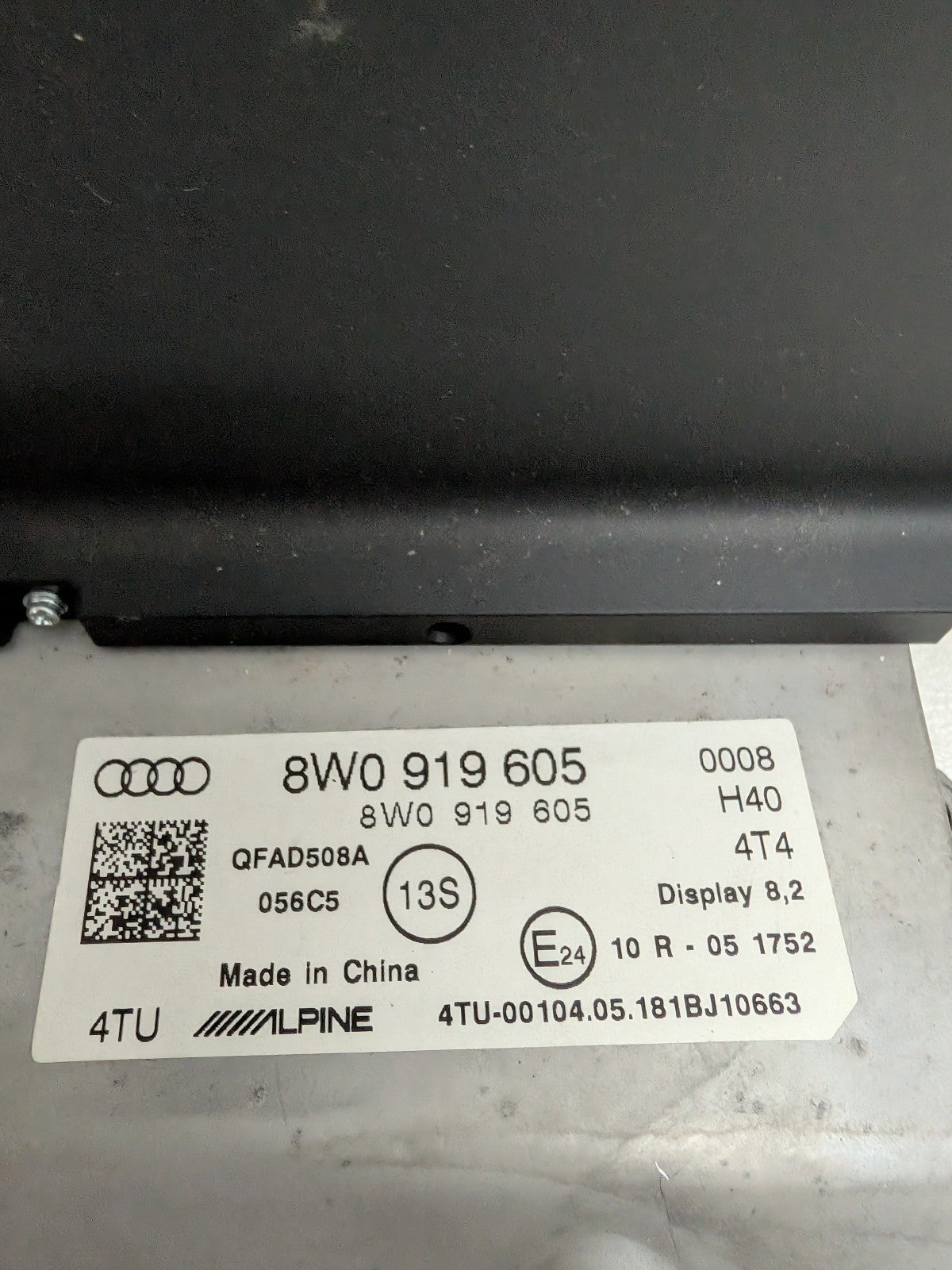 2017-2023 Audi A4 S4 A5 S5 Center MMI LCD Display Navigation Screen 8W0919605