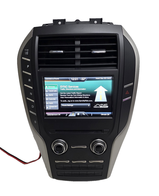15 16  Lincoln MKX Radio  Sync 2 Navigation APIM Module 8" Display Screen Bezel