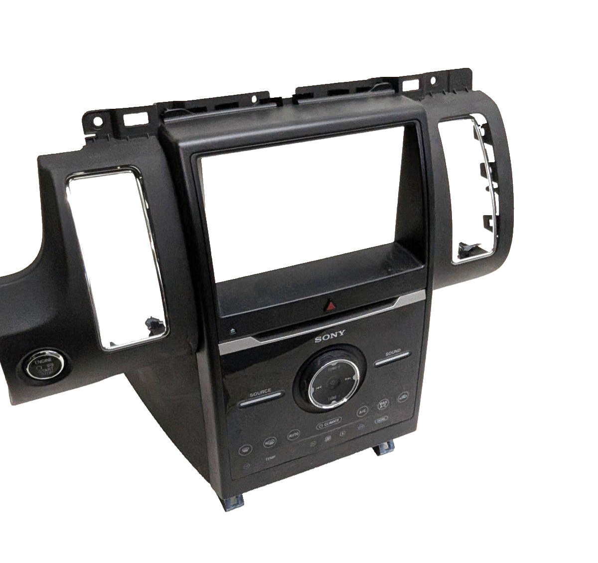 2013-2019 Ford Flex Sony Radio Bezel Climate Control Face Panel No Vents