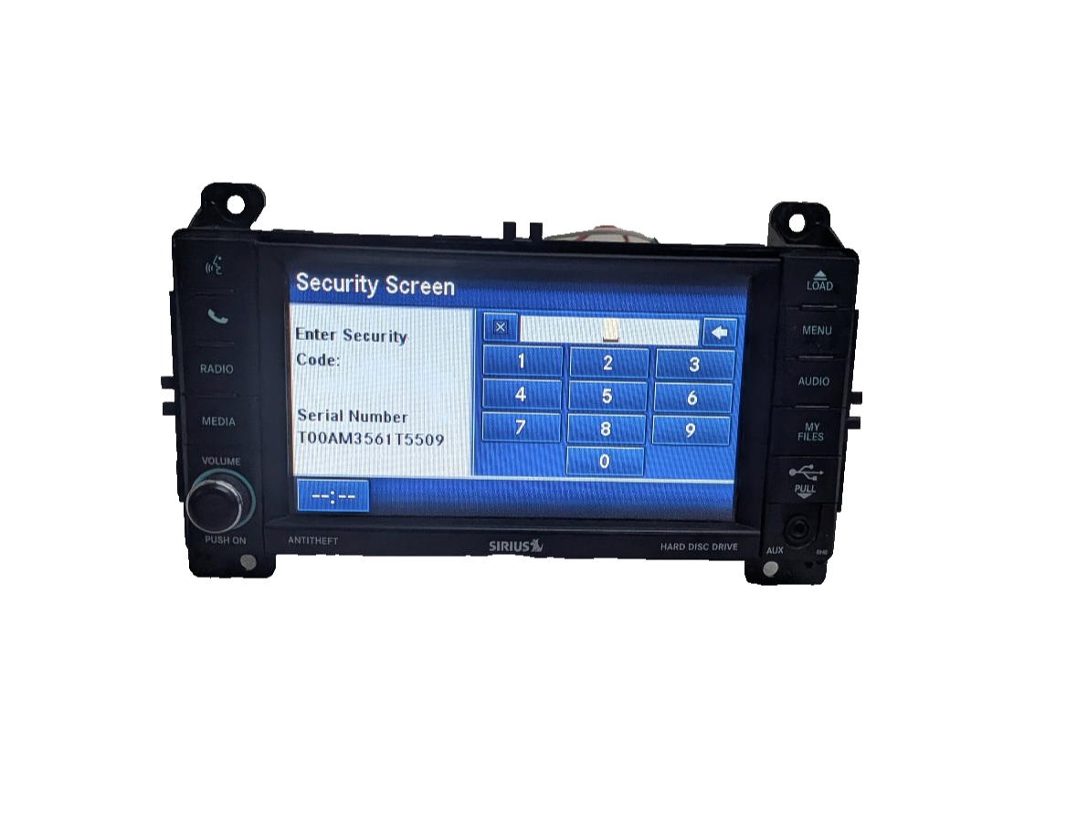 2011-2013 Jeep Cherokee Dodge Durango RHB 430N MyGIG Navigation Radio W/Code