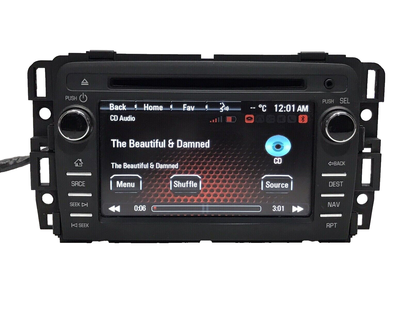 12 13 14 15 16 17  GMC Acadia CD Player Navigation Radio 84082779