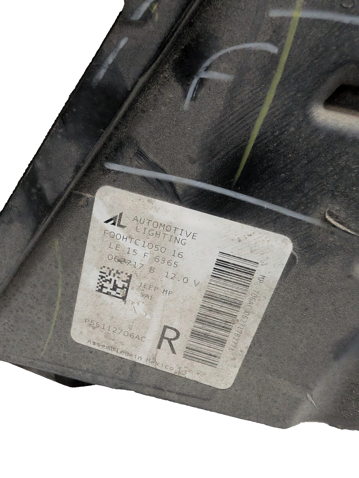 2017-2021 Jeep Compass Right Headlight Halogen OEM P55112706AC