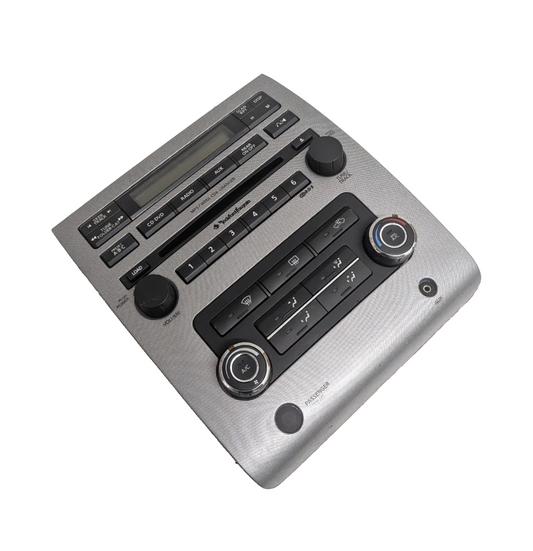 2008-2012 Nissan Titan Climate Control Radio Dash Bezel Rockford Fosgate