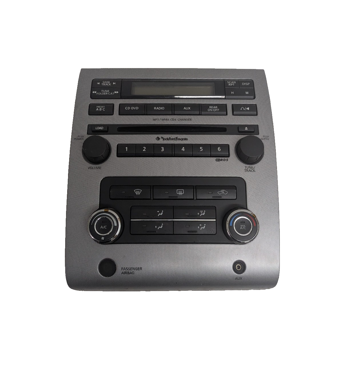 2008-2012 Nissan Titan Climate Control Radio Dash Bezel Rockford Fosgate