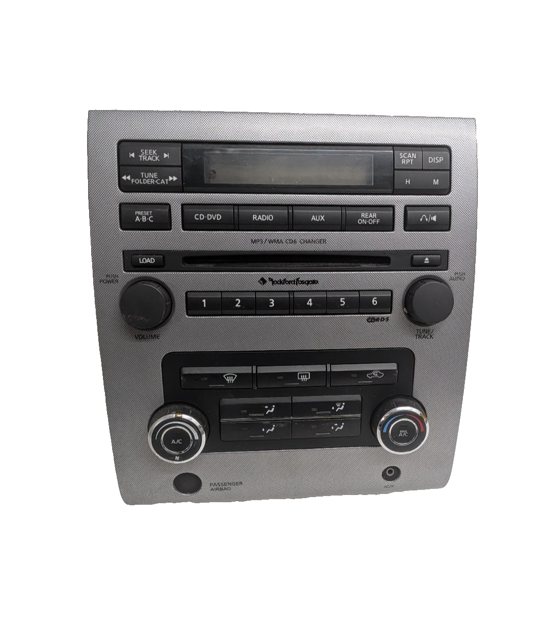 2008-2012 Nissan Titan Climate Control Radio Dash Bezel Rockford Fosgate
