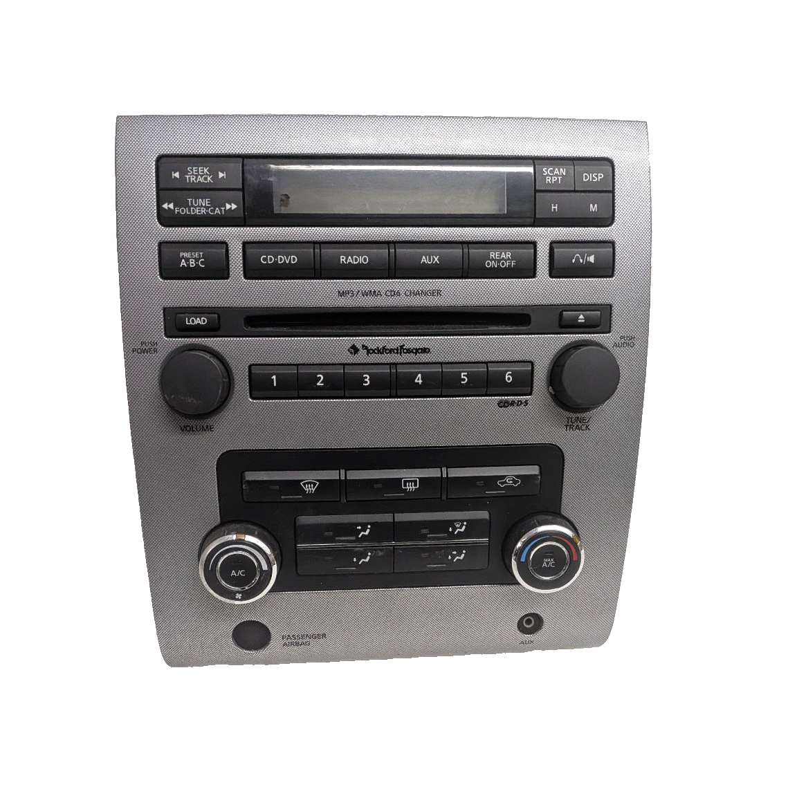 2008-2012 Nissan Titan Climate Control Radio Dash Bezel Rockford Fosgate