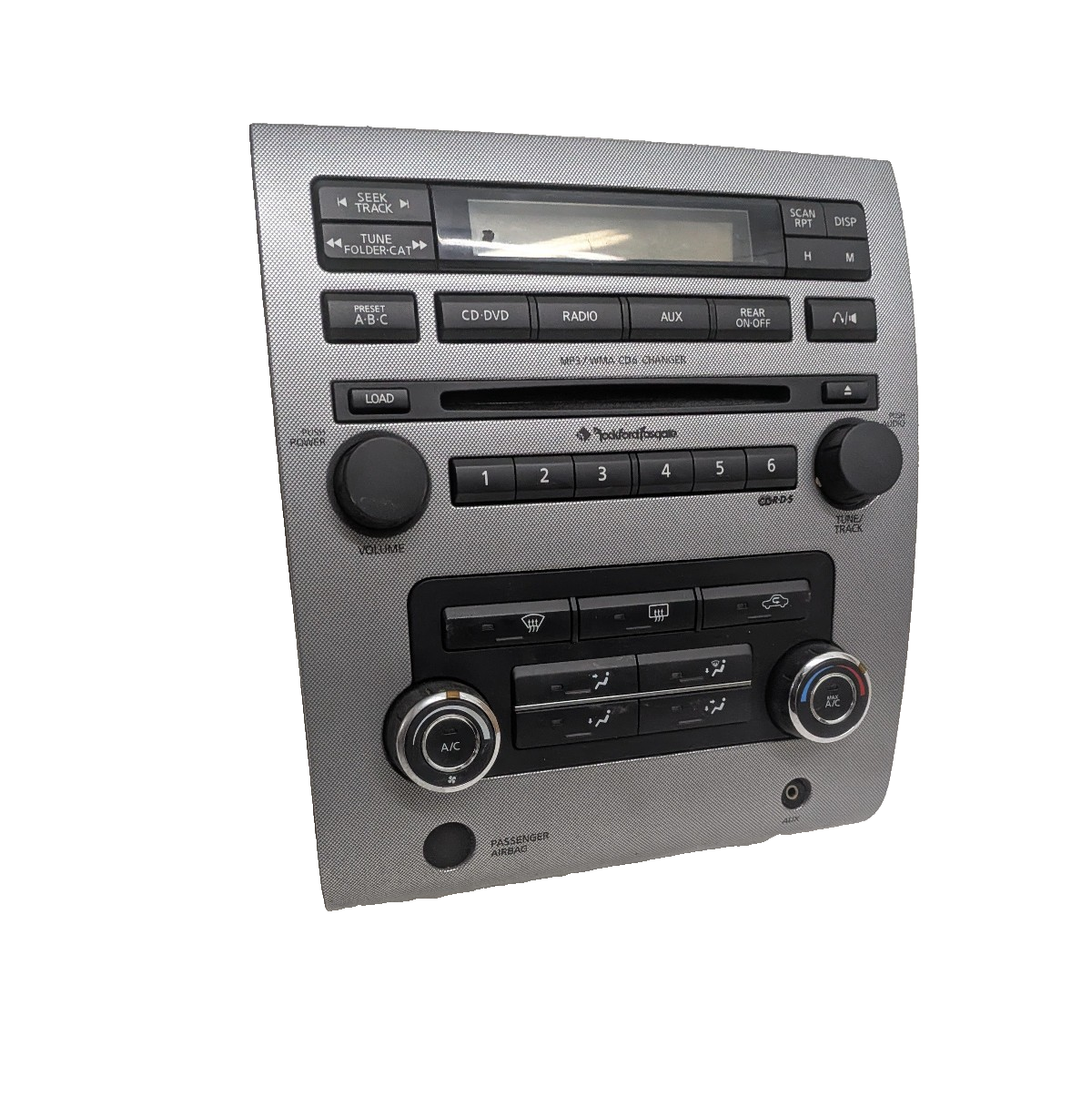 2008-2012 Nissan Titan Climate Control Radio Dash Bezel Rockford Fosgate