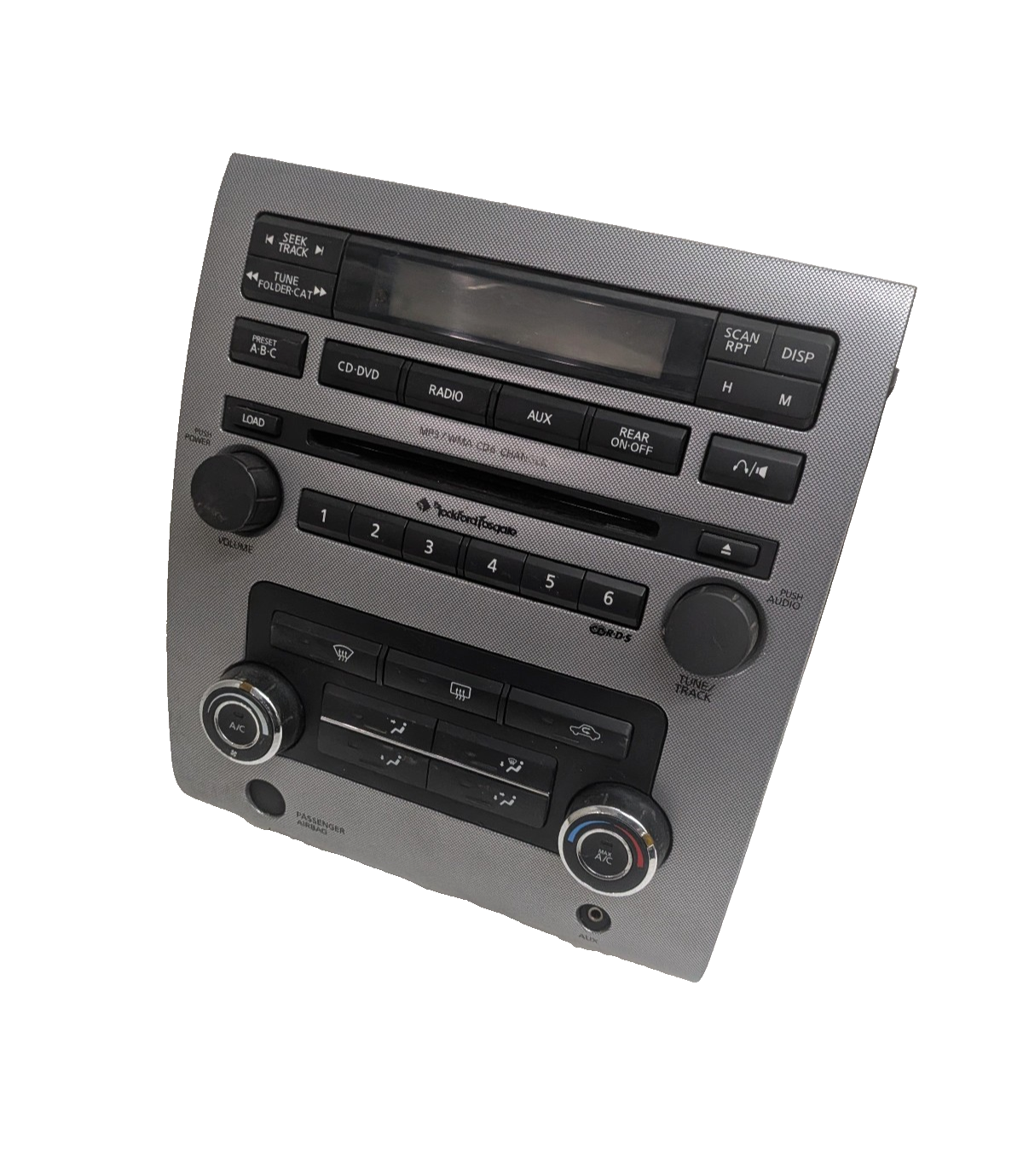 2008-2012 Nissan Titan Climate Control Radio Dash Bezel Rockford Fosgate