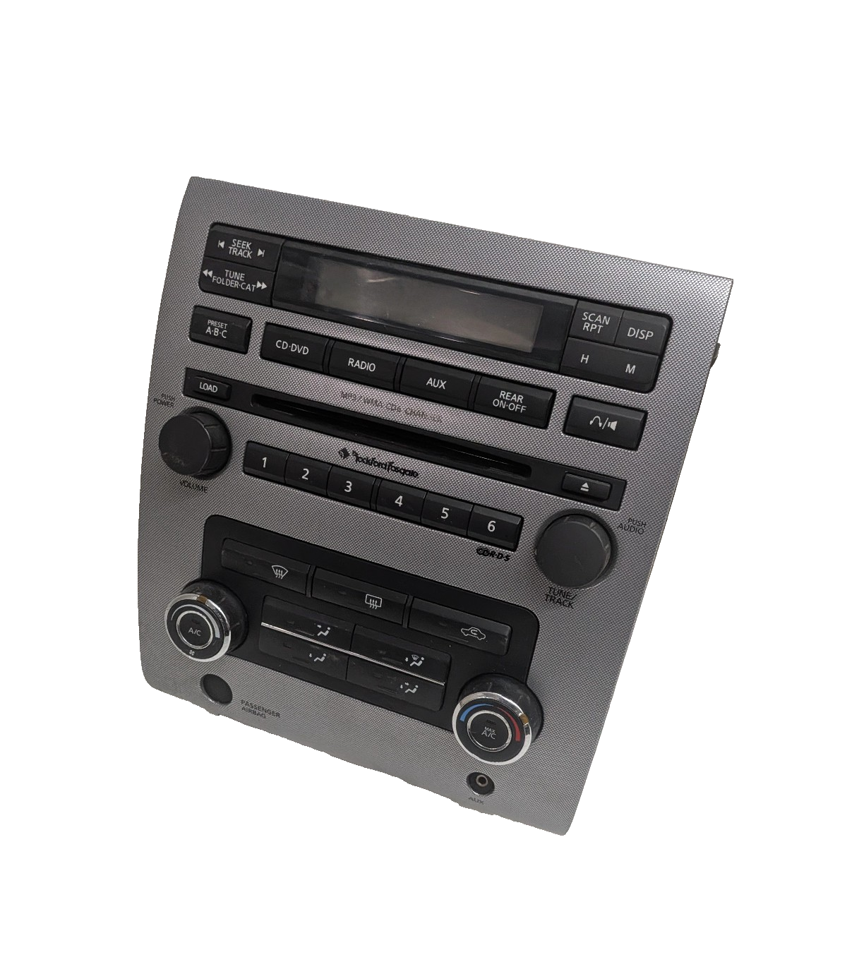 2008-2012 Nissan Titan Climate Control Radio Dash Bezel Rockford Fosgate