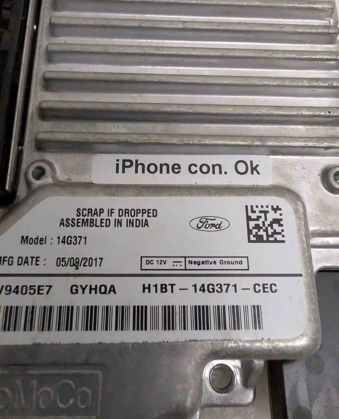 2018-2020 Ford Fiesta EcoSport Sync 3 Navigation APIM Module H1BT-14G371-CEC OEM