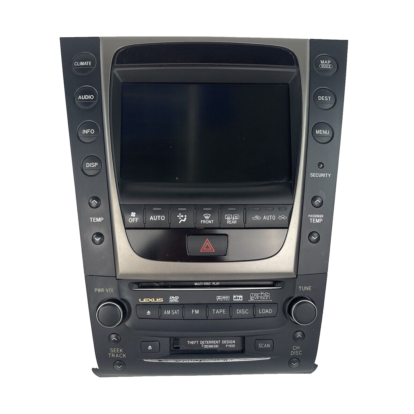 2006 2007 Lexus GS350 GS430 Navigation Radio GPS Stereo Headunit Display Screen