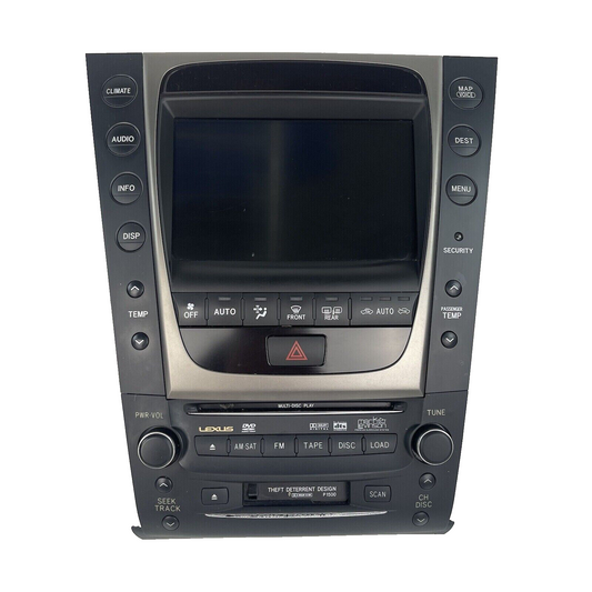 2006 2007 Lexus GS350 GS430 Navigation Radio GPS Stereo Headunit Display Screen