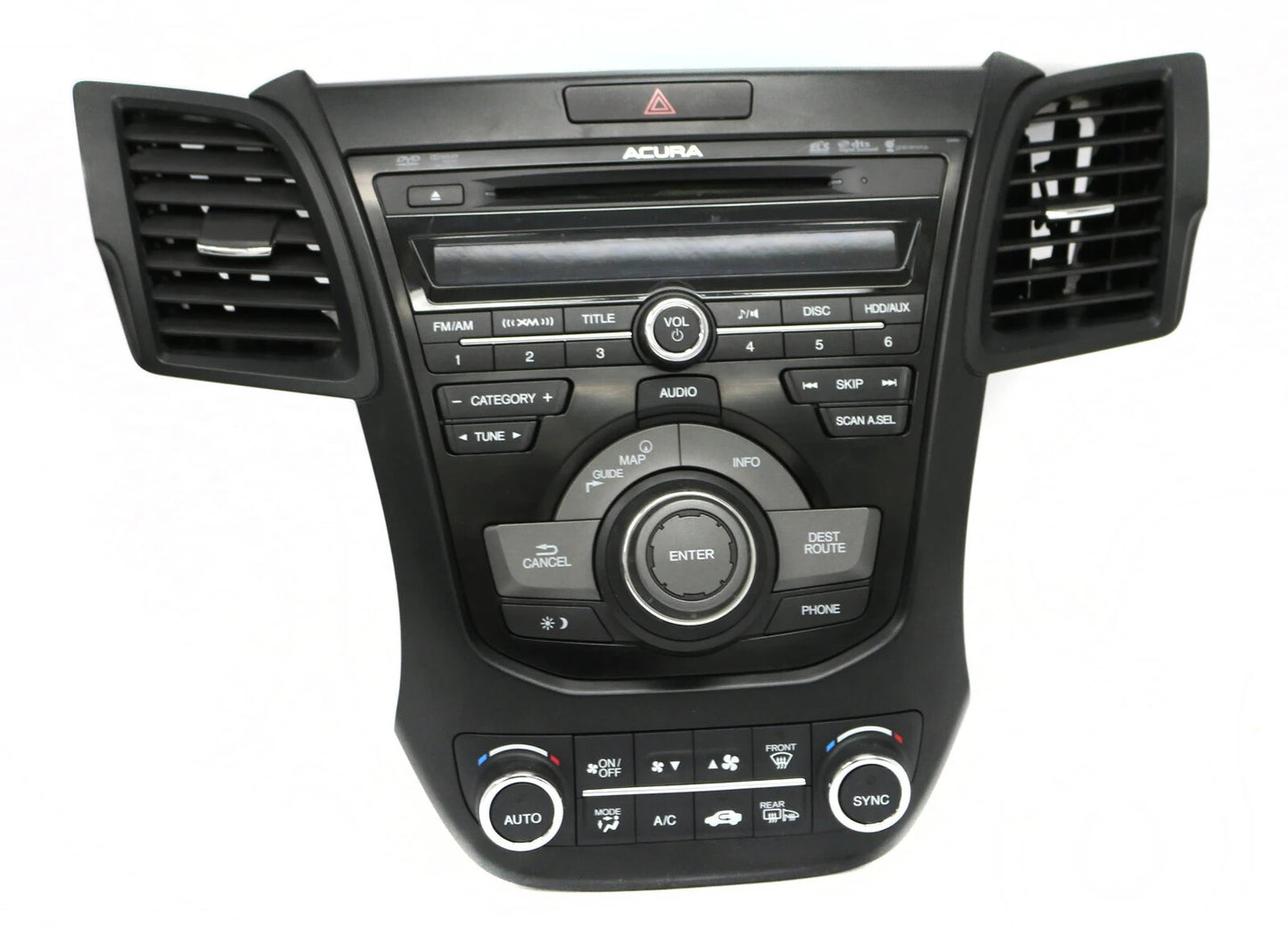 13 14 15 Acura Rdx Navigation  Radio 6 Disc DVD Player Climate Control