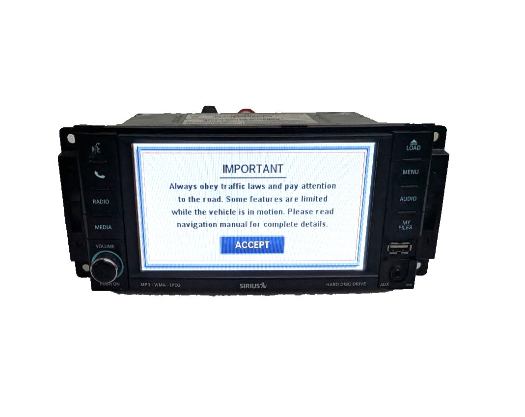 2011-2016 Jeep Wrangler Ram MyGIG RHB  Navigation TouchScreen High Speed Radio