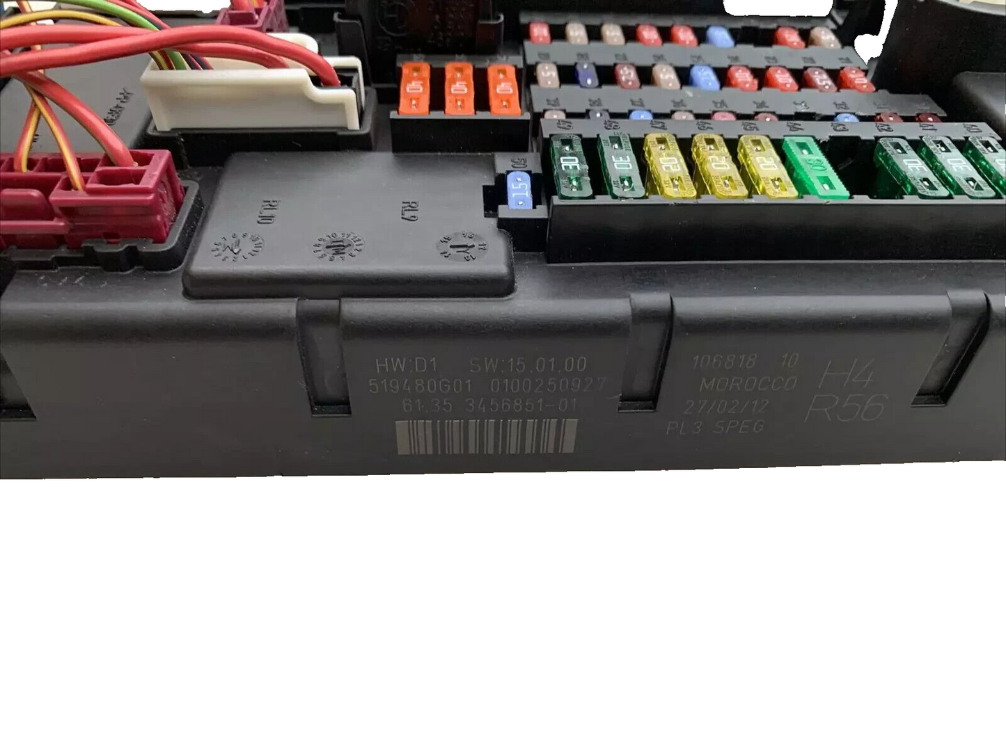 07 08 09 10 11 12 13 Mini Cooper R56 R57 BCM Body Control Module Fuse Box