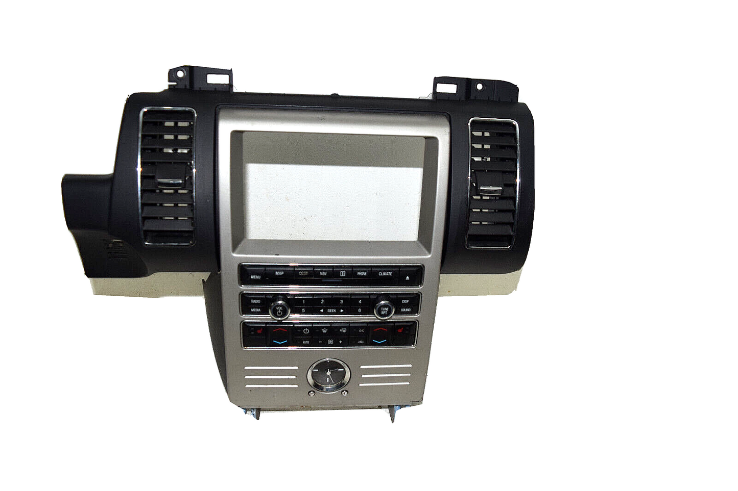 09 10 11 12 Ford Flex Navigation Radio Climate Control Dash Bezel Black N Tan