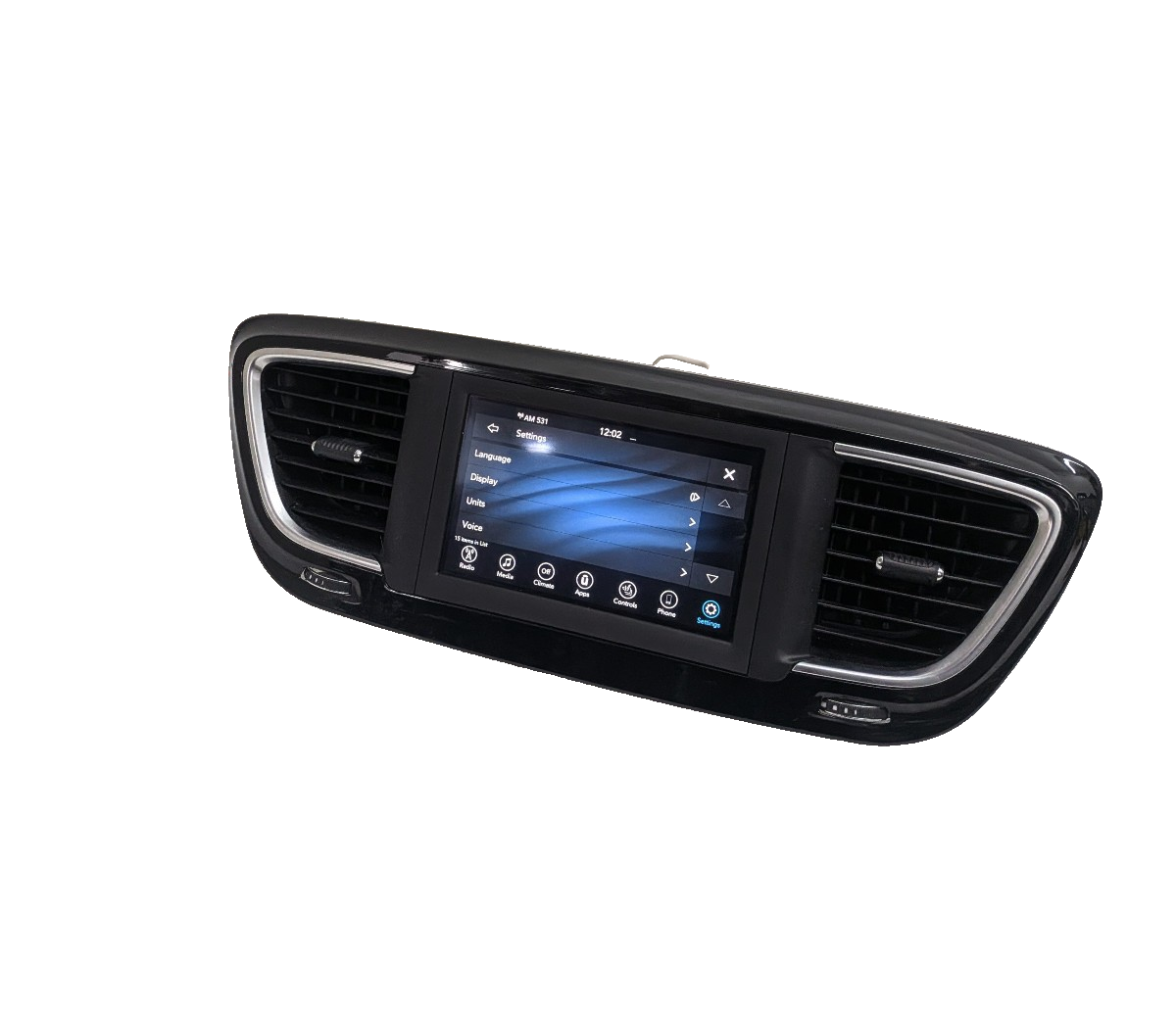 2017-2020 Chrysler Pacifica  VP2 Uconnect Radio 7" Screen Display Bezel Vents