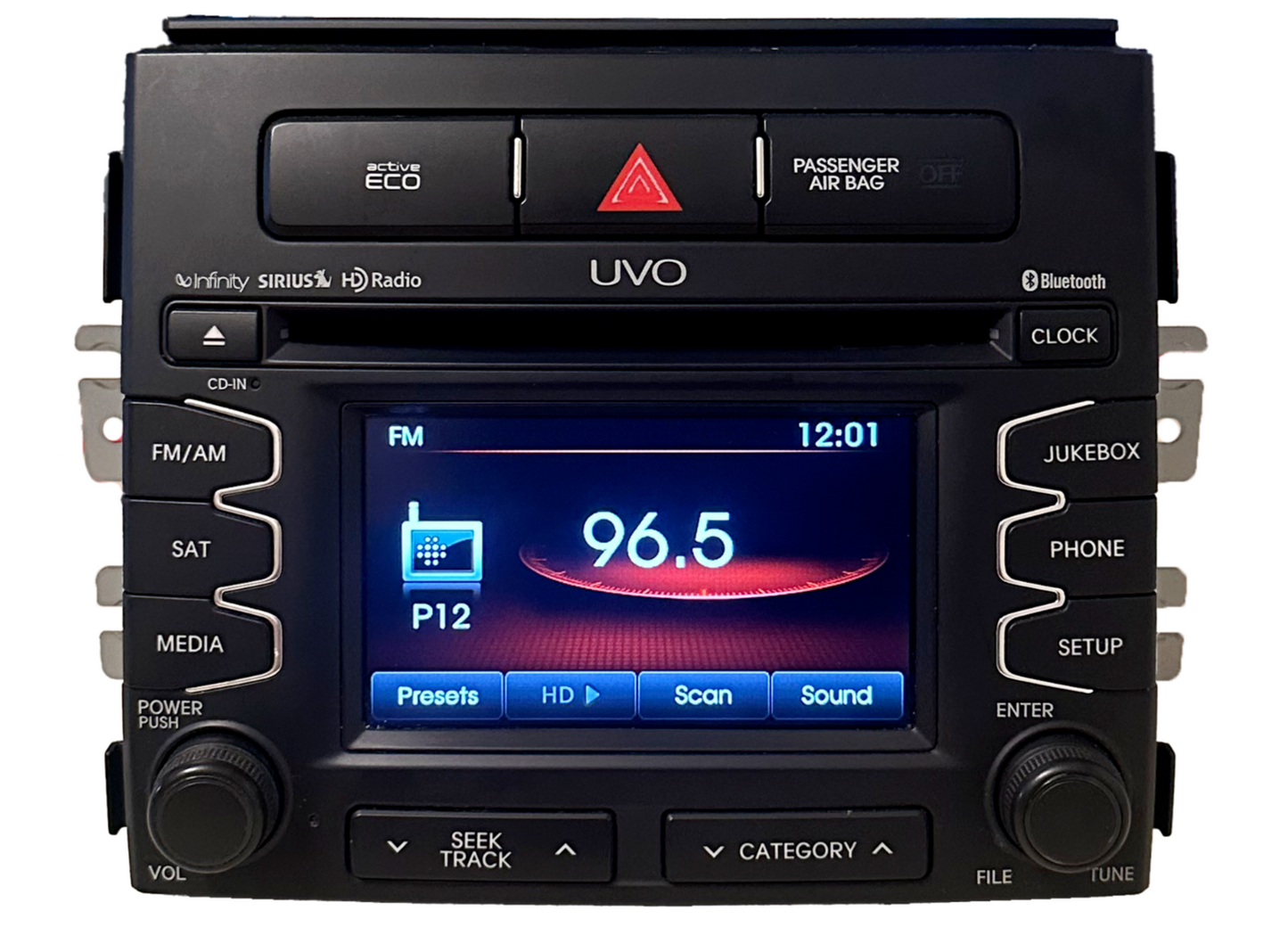 11 12 13 Kia Soul Infinity UVO Radio CD Player BT HD Radio 96160-2K500WK OEM