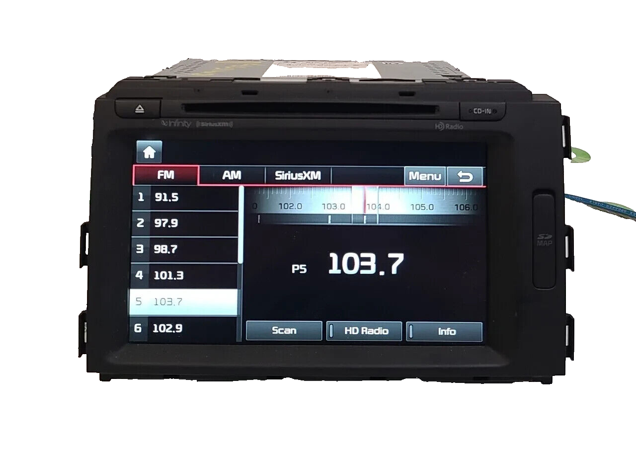 2015 2016 2017 Kia Sedona  Infinity Navigation Touch Screen HD Radio Receiver