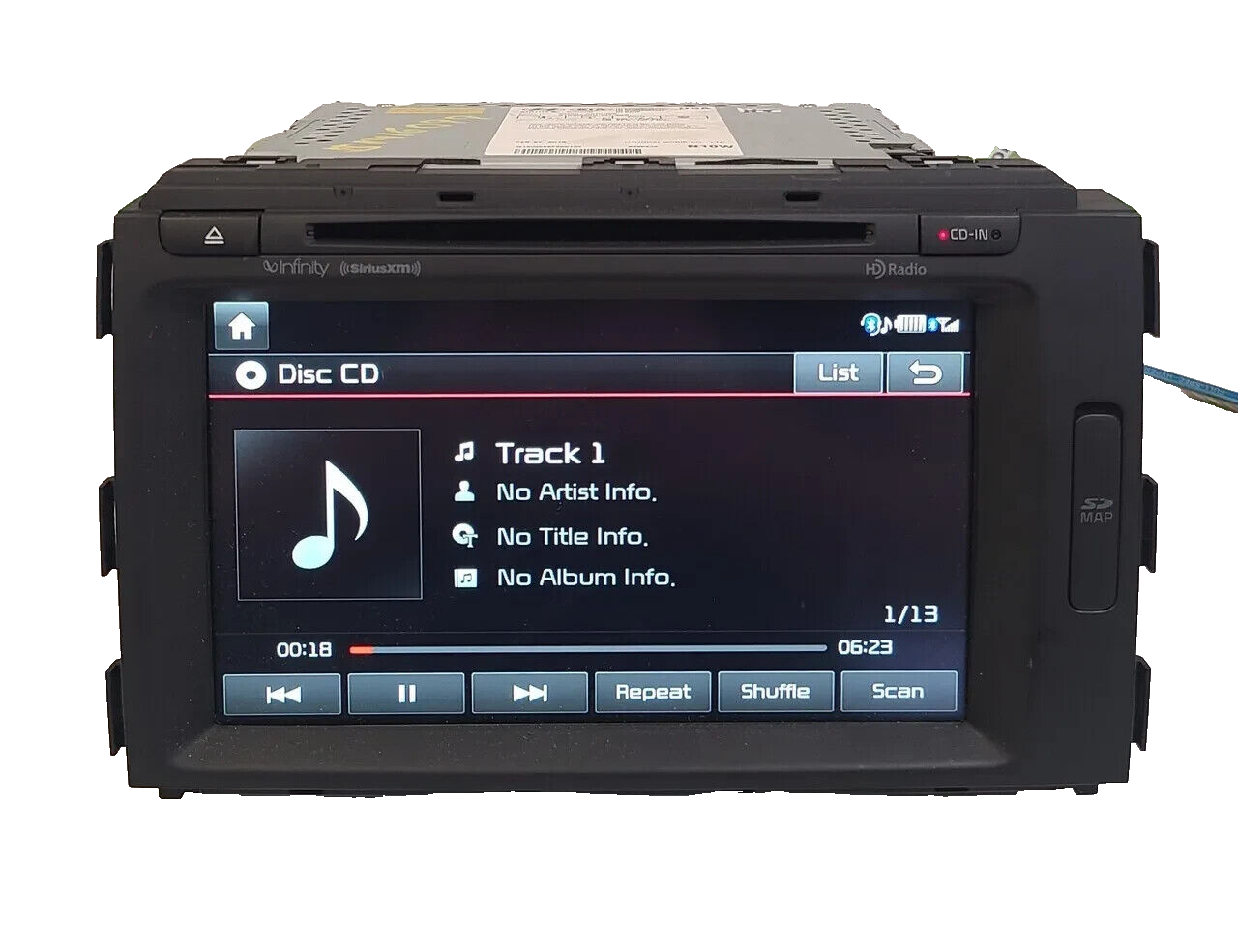 2015 2016 2017 Kia Sedona  Infinity Navigation Touch Screen HD Radio Receiver