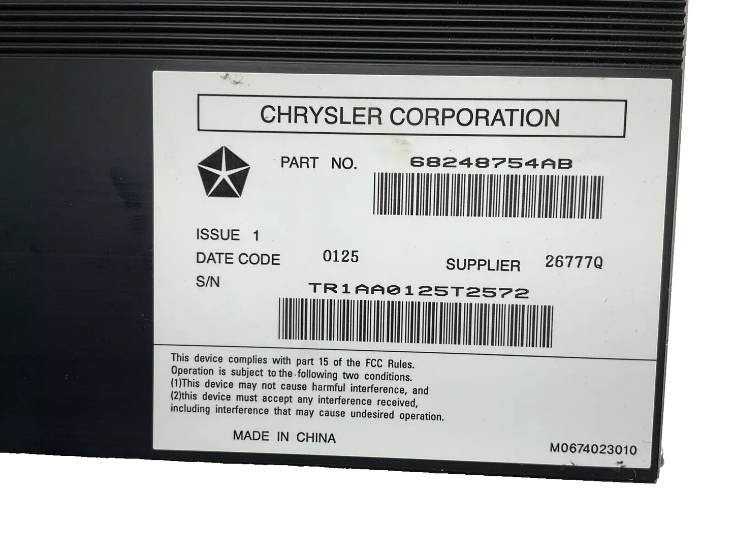 11 12 13 14 15 Jeep Grand Cherokee 506 Watt Audio Radio Amplifier Module OEM