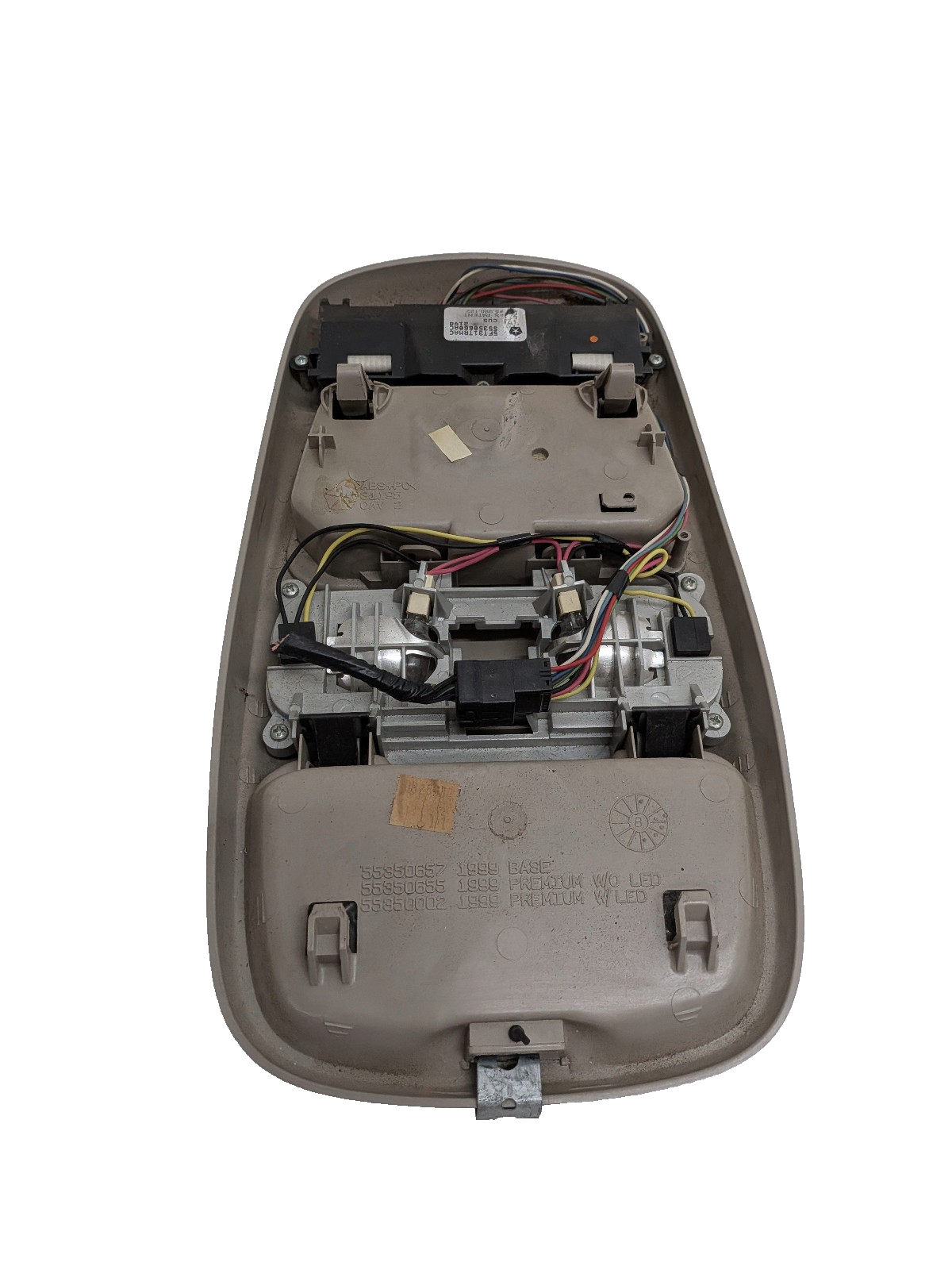 1998-2001 Dodge Ram 1500 2500 3500 Overhead Console Map Lights Storage OEM