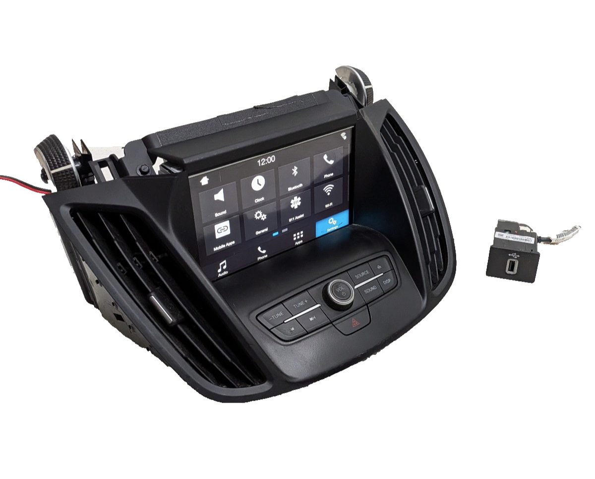 13-19 Ford Escape Radio SYNC 3 APIM  8" Touch Screen USB Hub Bezel Upgrade