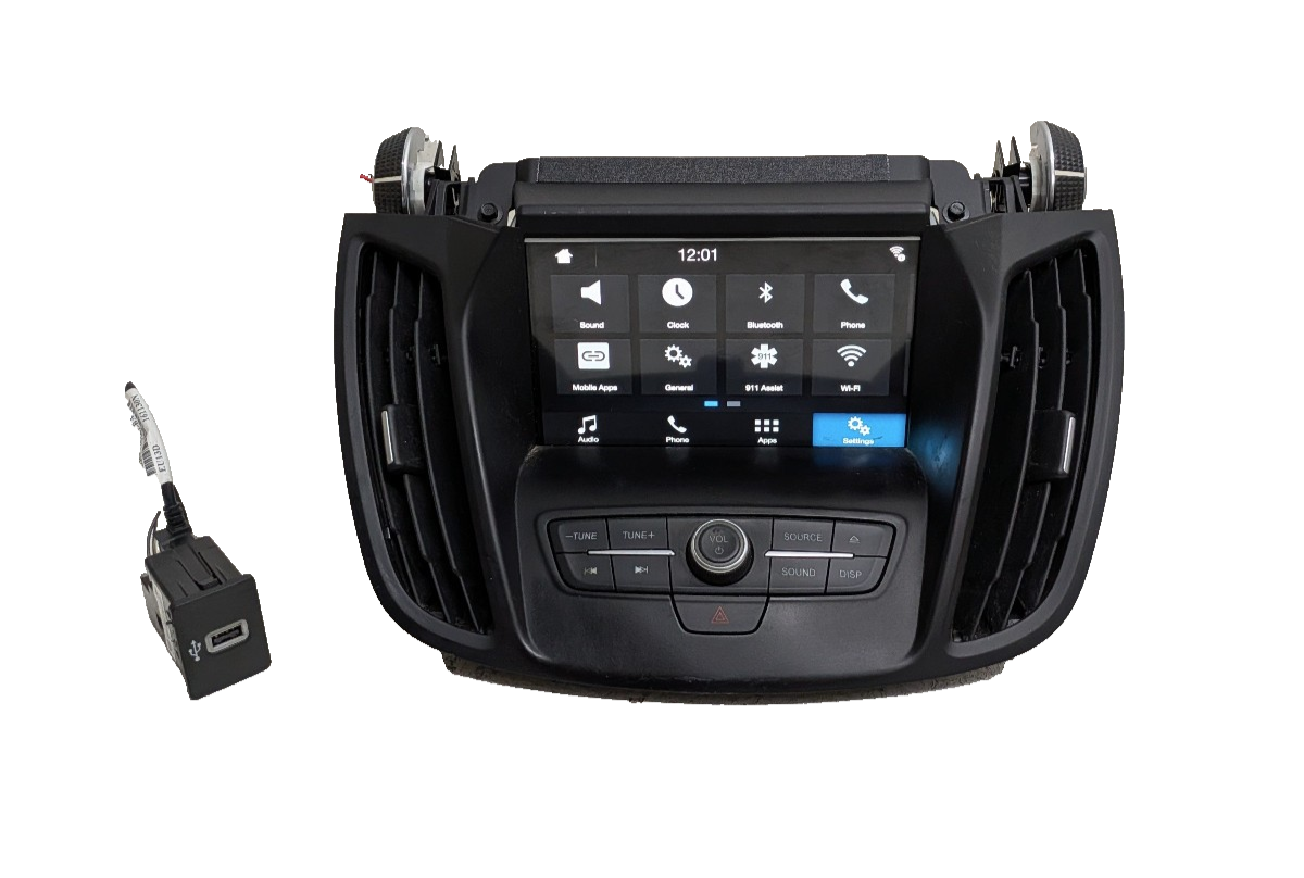 13-19 Ford Escape Radio SYNC 3 APIM  8" Touch Screen USB Hub Bezel Upgrade