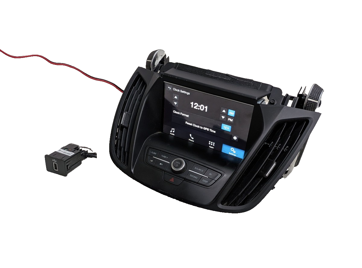 13-19 Ford Escape Radio SYNC 3 APIM  8" Touch Screen USB Hub Bezel Upgrade
