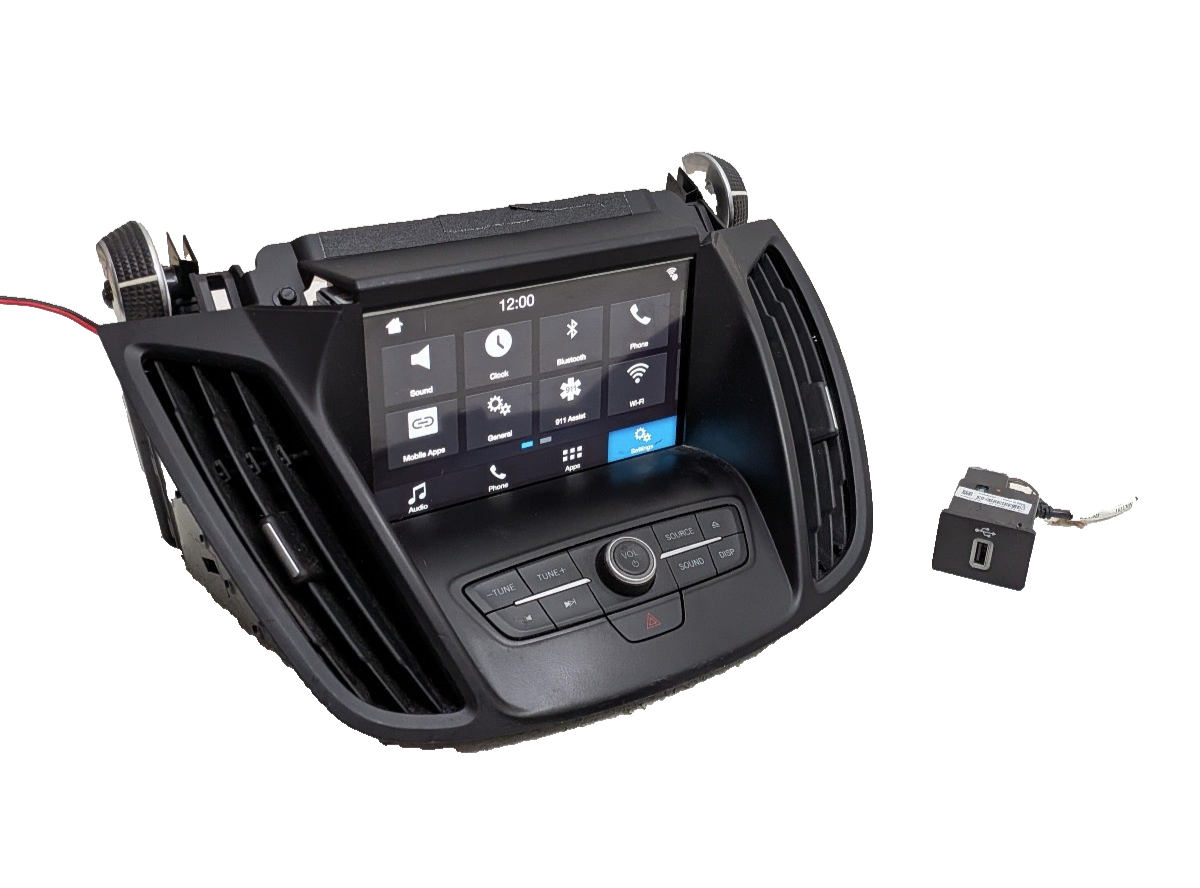 13-19 Ford Escape Radio SYNC 3 APIM  8" Touch Screen USB Hub Bezel Upgrade