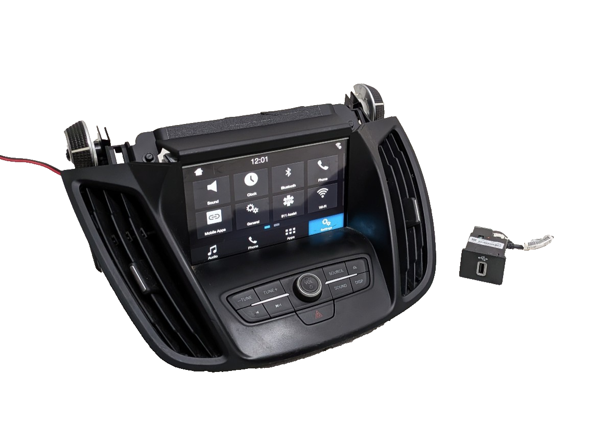 13-19 Ford Escape Radio SYNC 3 APIM  8" Touch Screen USB Hub Bezel Upgrade