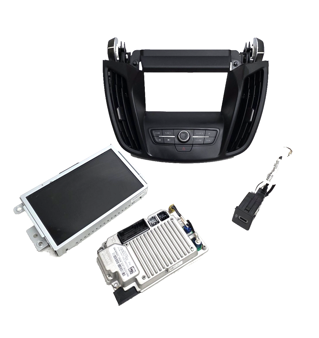 13-19 Ford Escape Radio SYNC 3 APIM  8" Touch Screen USB Hub Bezel Upgrade