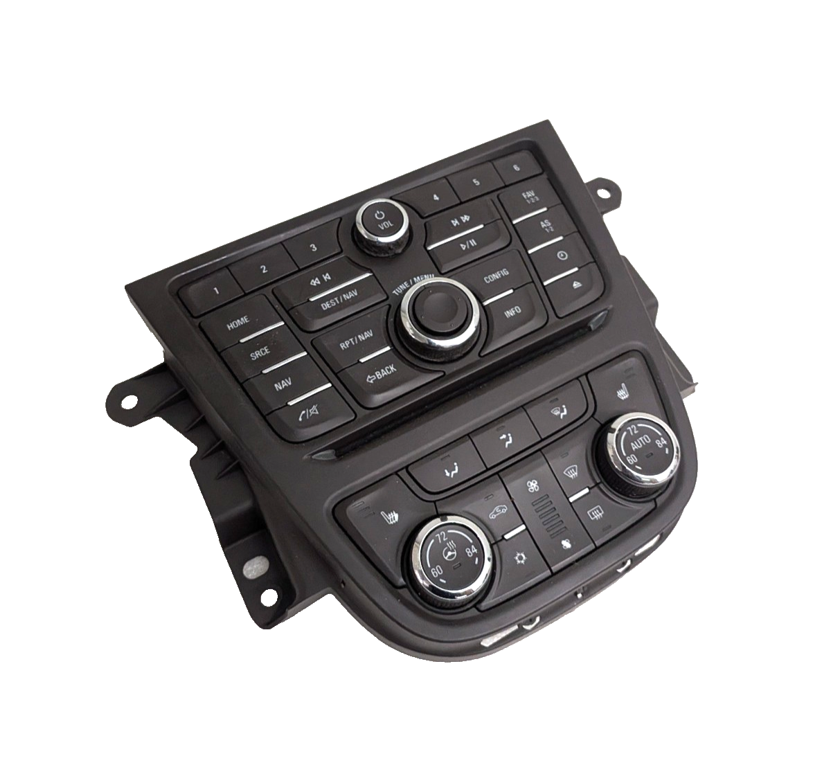 2013-2016 Buick Encore Infotainment Radio Navigation Dual Climate Control Bezel