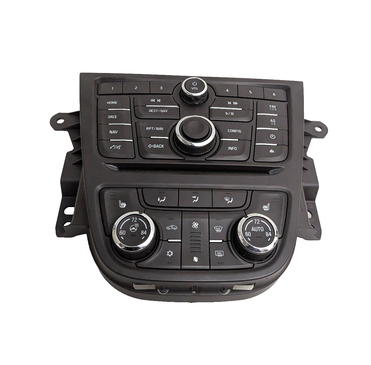 2013-2016 Buick Encore Infotainment Radio Navigation Dual Climate Control Bezel