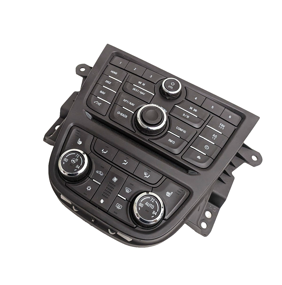 2013-2016 Buick Encore Infotainment Radio Navigation Dual Climate Control Bezel