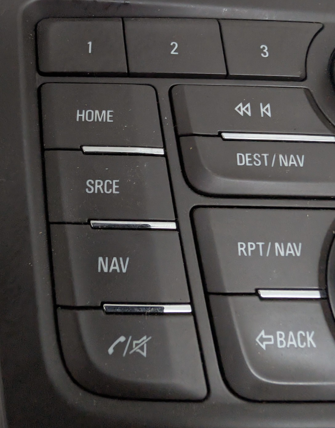 2013-2016 Buick Encore Infotainment Radio Navigation Dual Climate Control Bezel