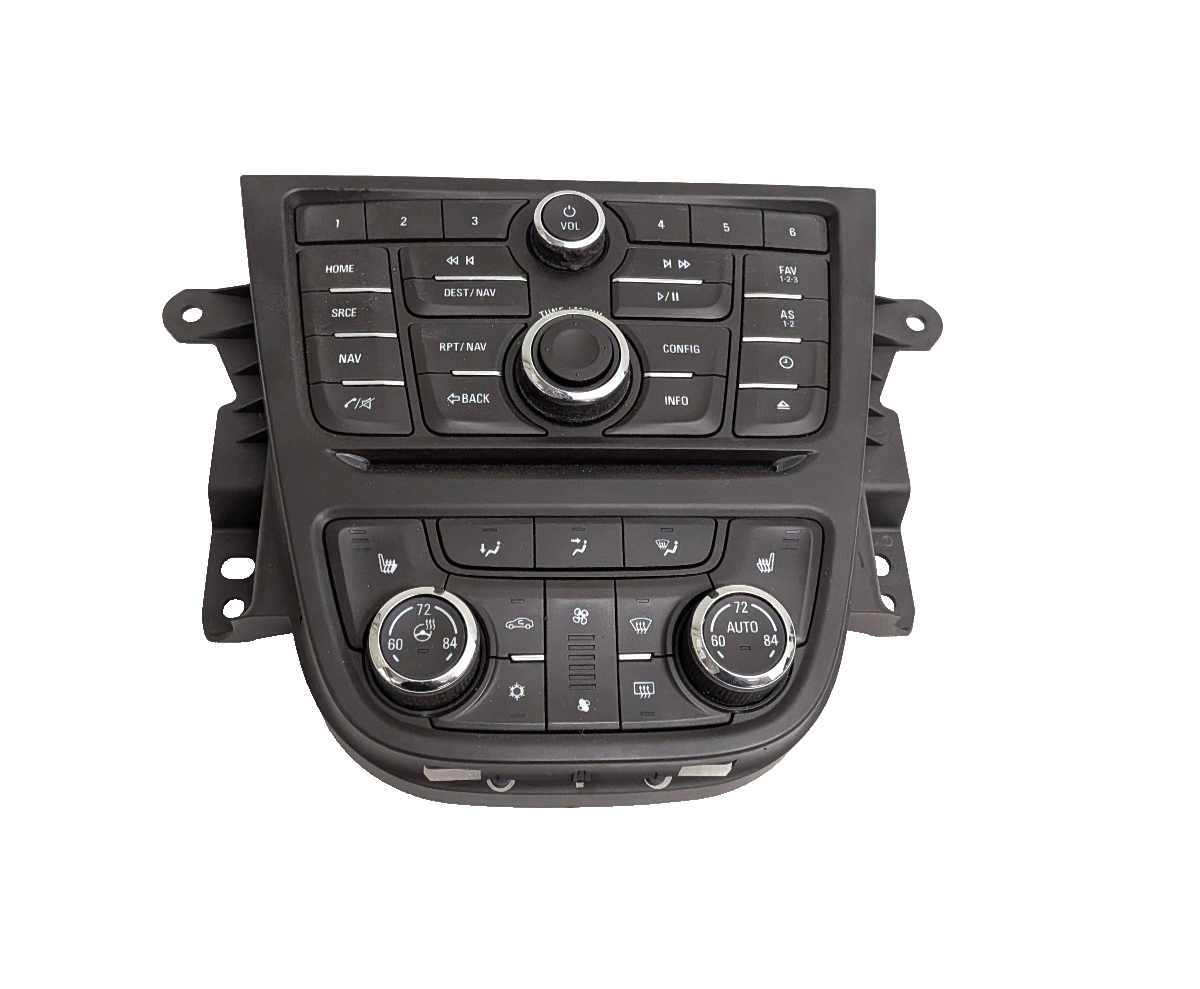 2013-2016 Buick Encore Infotainment Radio Navigation Dual Climate Control Bezel