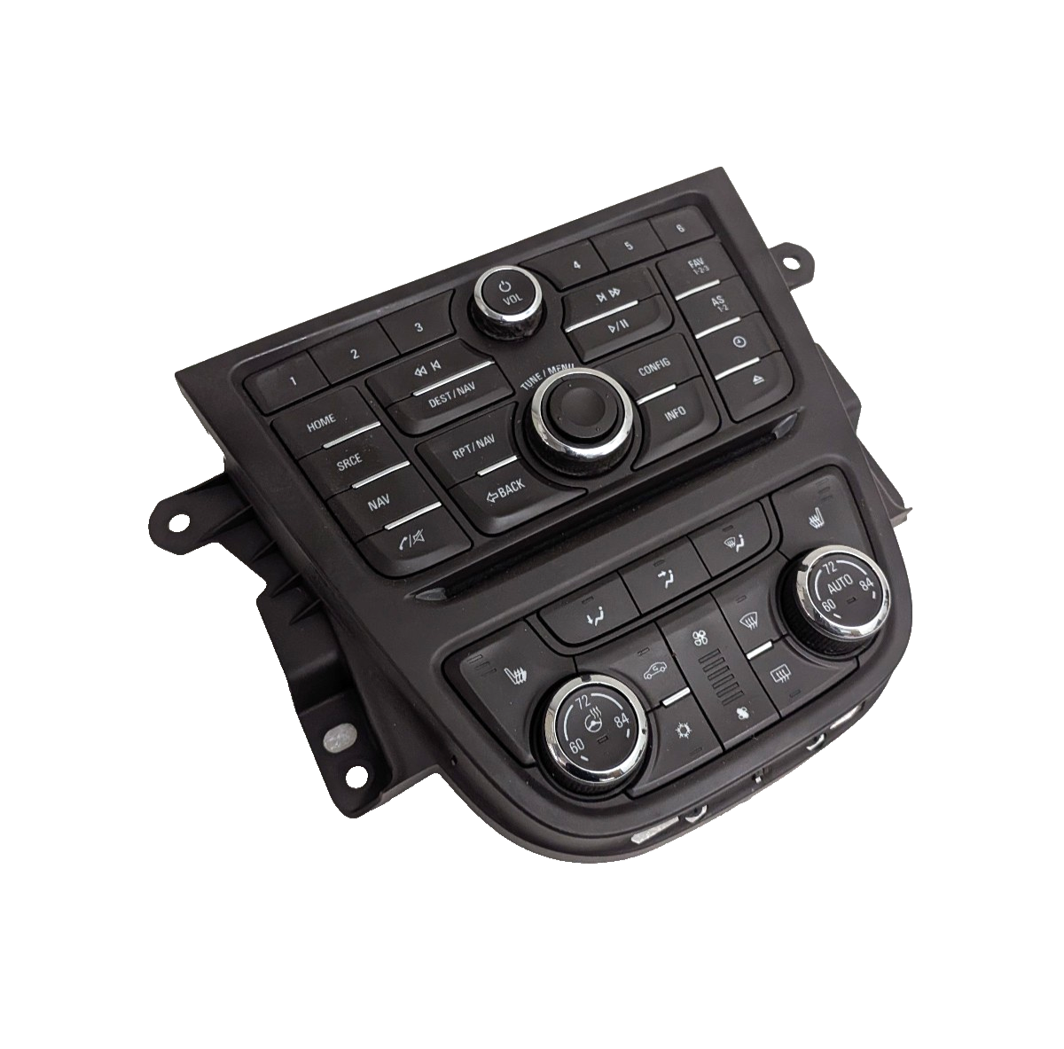 2013-2016 Buick Encore Infotainment Radio Navigation Dual Climate Control Bezel