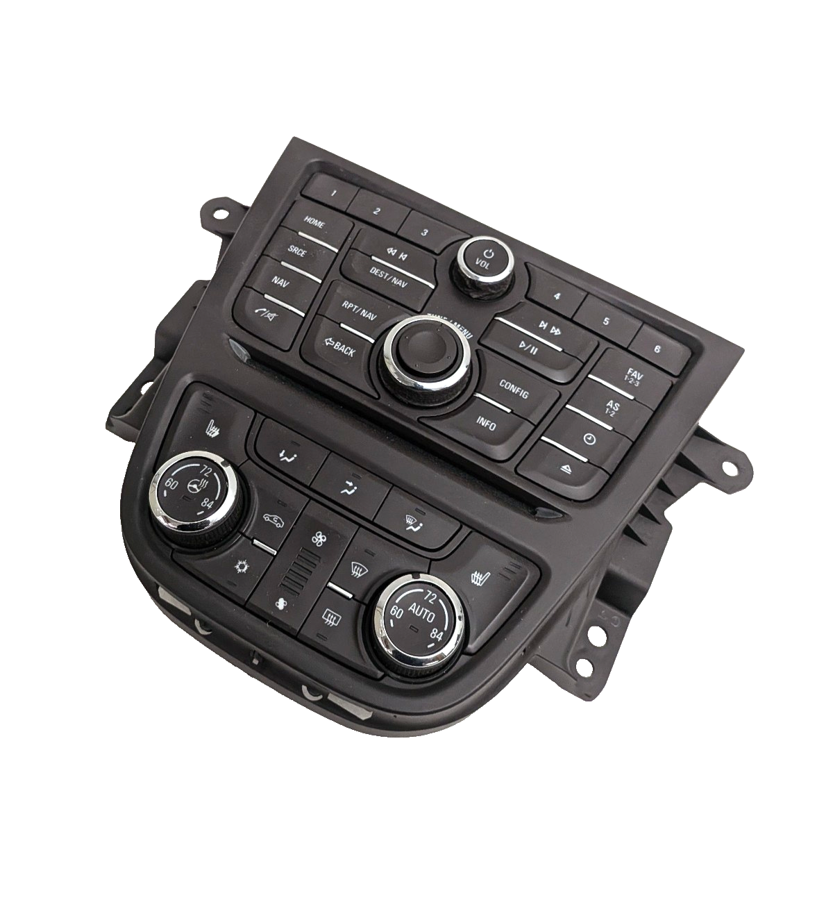 2013-2016 Buick Encore Infotainment Radio Navigation Dual Climate Control Bezel